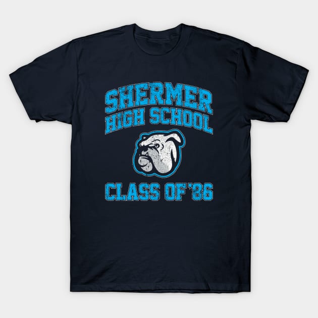 Shermer High School Class of 86 (Ferris Bueller) T-Shirt by huckblade